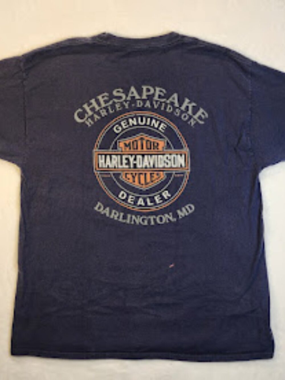 Harley Davidson Motorcycles Chesapeake Darlington Graphic T-Shirt Men’s XL Y2K